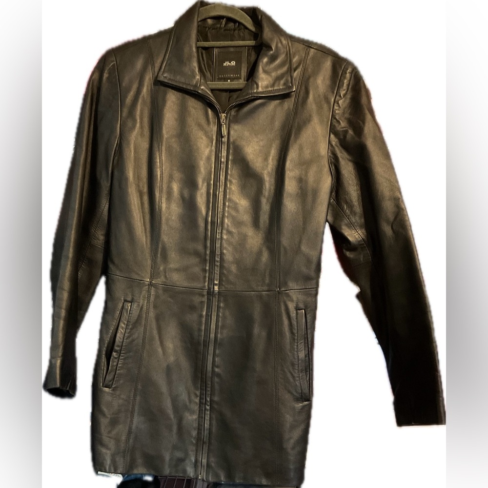 EUC 100% leather jacket size medium
